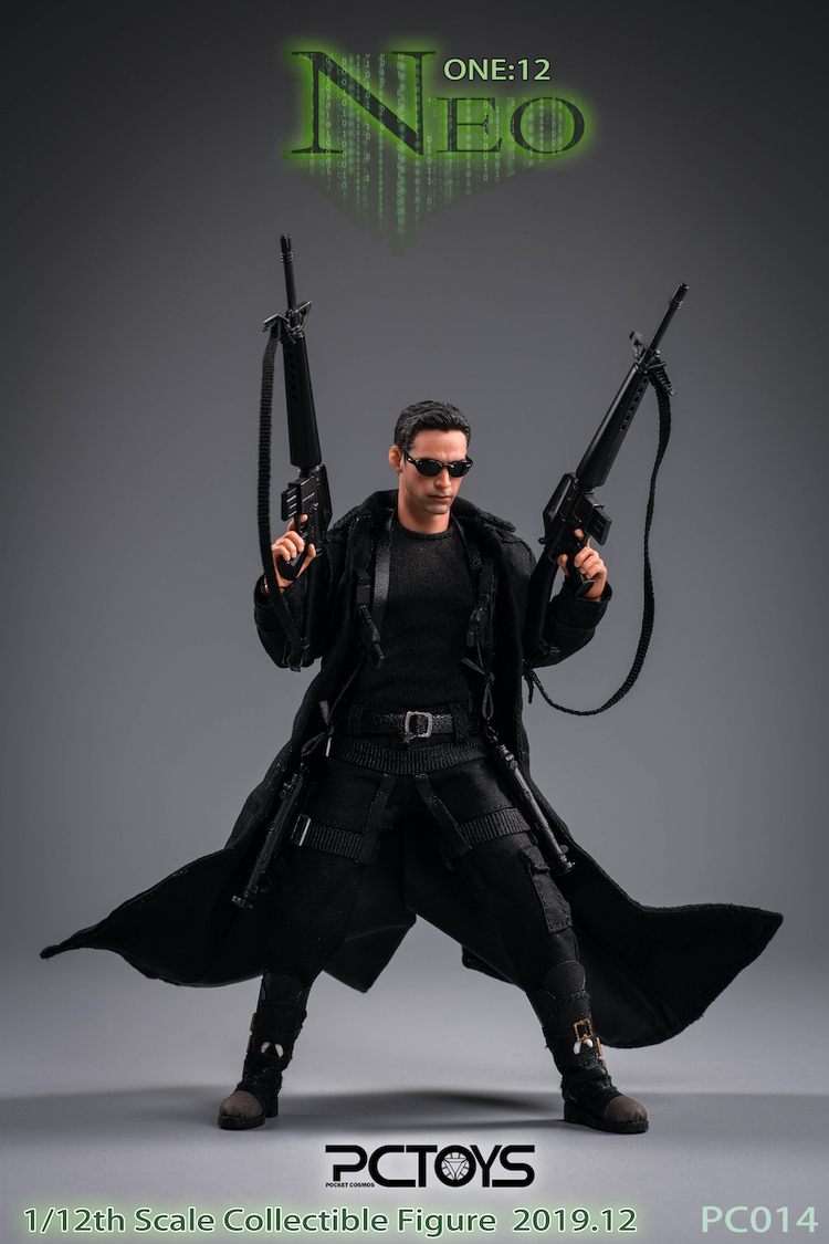 PCTOYS 1/12 黑客杀手 尼欧 兵人 售价438元 完美还原高颜长腿基努