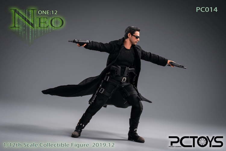 PCTOYS 1/12 黑客杀手 尼欧 兵人 售价438元 完美还原高颜长腿基努