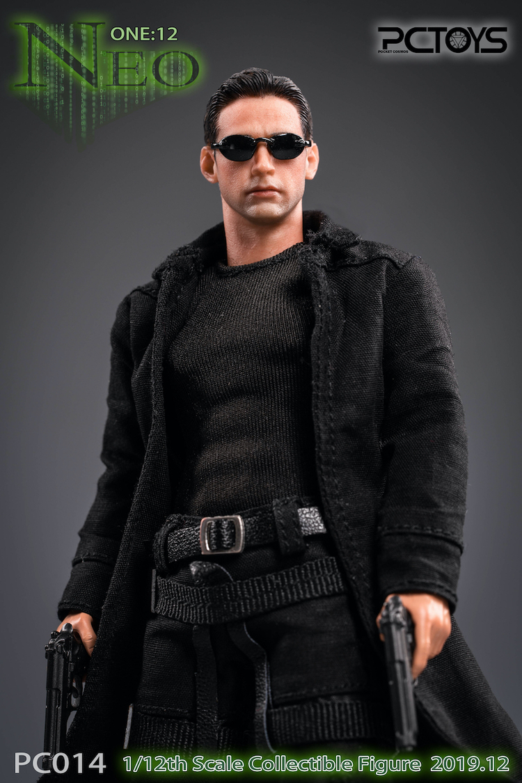 PCTOYS 1/12 黑客杀手 尼欧 兵人 售价438元 完美还原高颜长腿基努