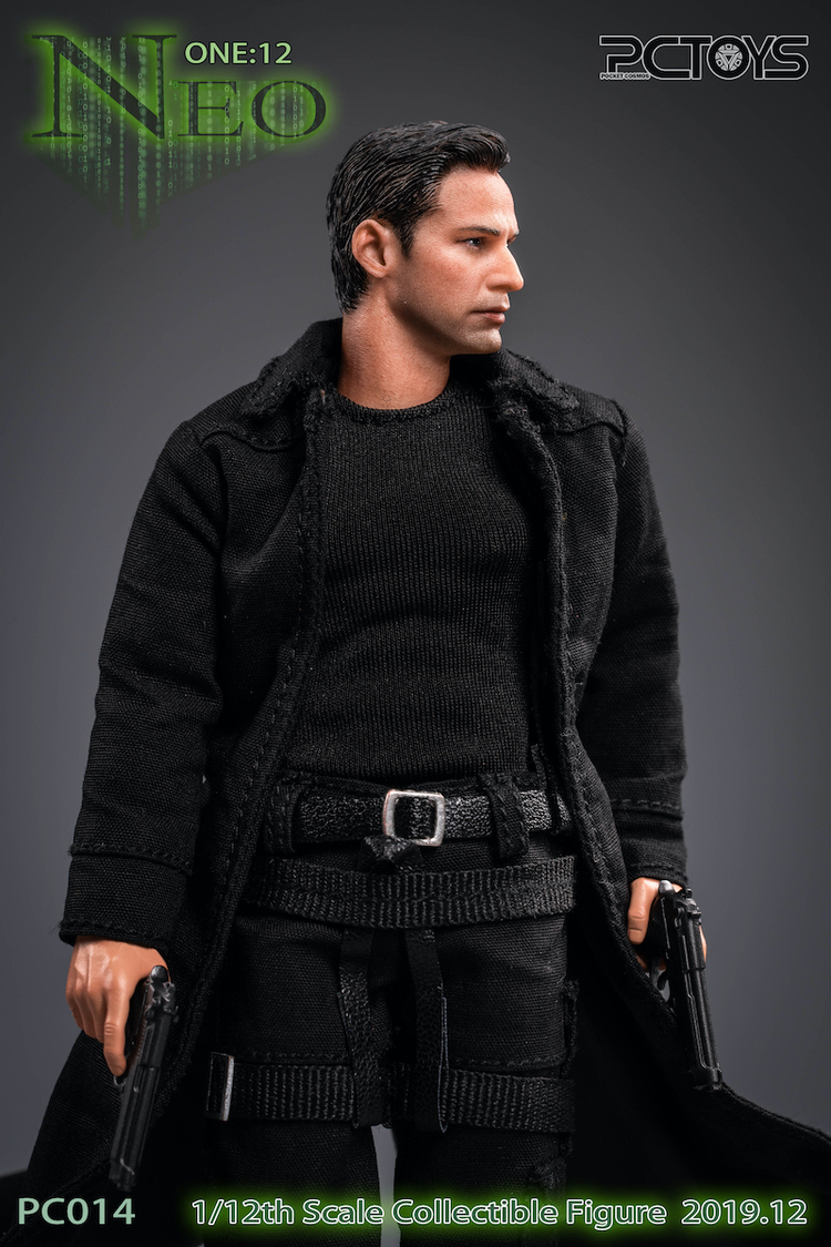 PCTOYS 1/12 黑客杀手 尼欧 兵人 售价438元 完美还原高颜长腿基努
