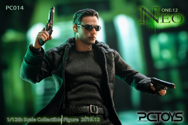 PCTOYS 1/12 黑客杀手 尼欧 兵人 售价438元 完美还原高颜长腿基努