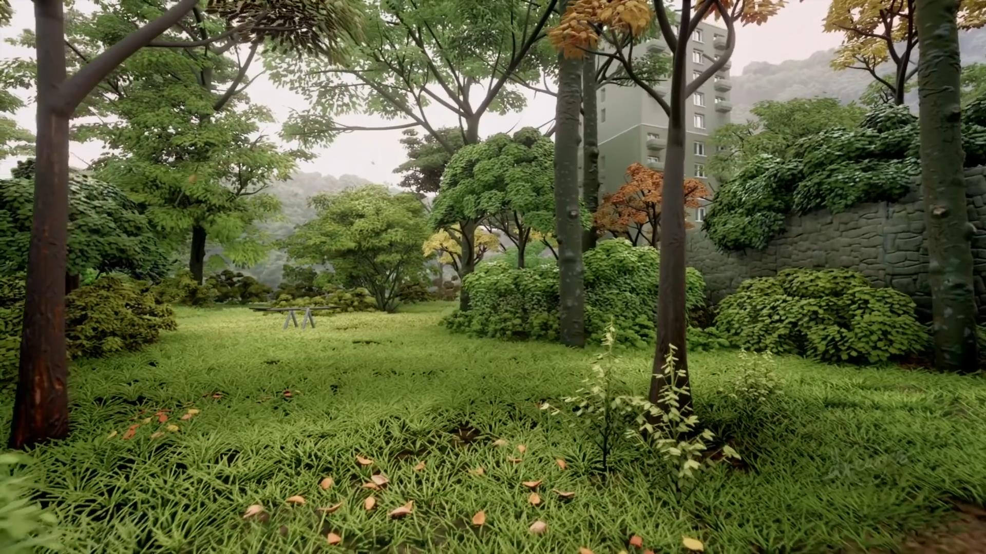 玩家用《梦境》打造公园场景 细节逼真宛如现实世界