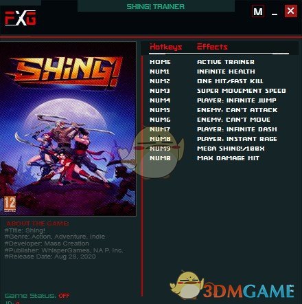《Shing！》v1.0十项修改器[FutureX]