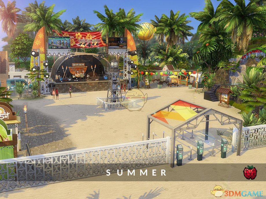 《模拟人生4》夏季沙滩音乐节MOD