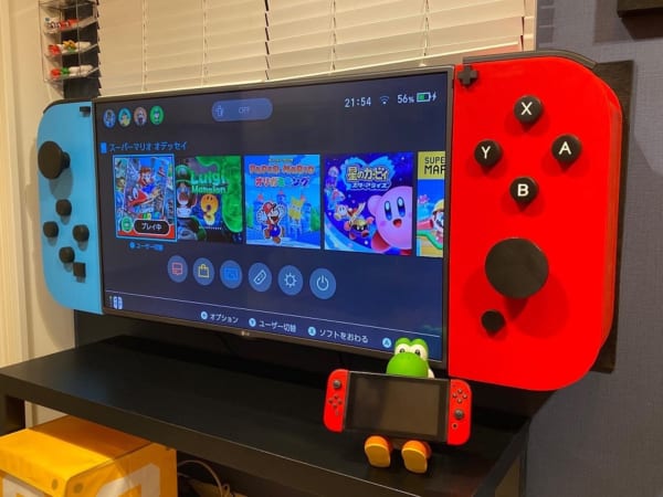 有爱老爸为孩子打造超级巨大“Switch” 电视改造十分和谐