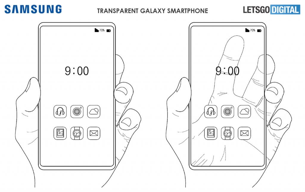 三星透明手机曝光：已申请专利 形态与小米透明电视相似