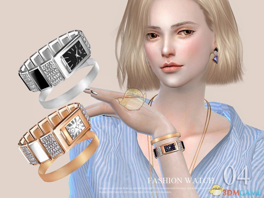 《模拟人生4》奢华钻石手表手环MOD