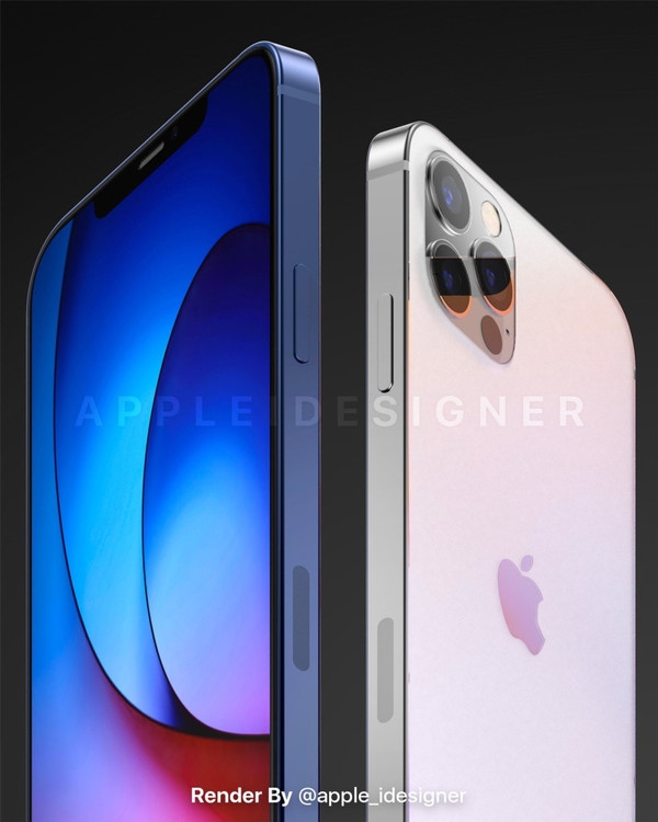 iPhone12系列新渲染图曝光：直角边设计 或售5499起