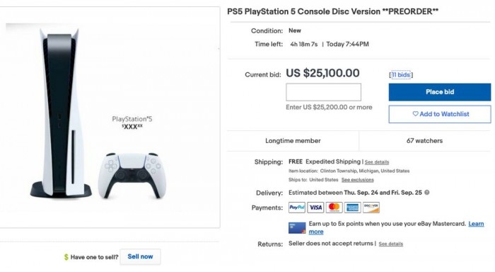 PS5预售火爆已被抢购一空 许多英美零售商卖到断货
