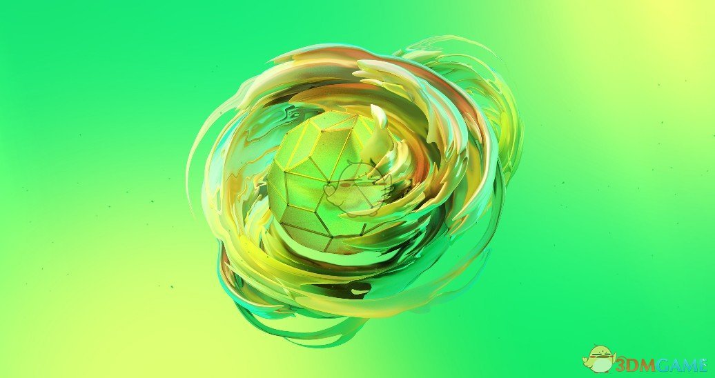 《Wallpaper Engine》绿水晶旋涡形状动态壁纸