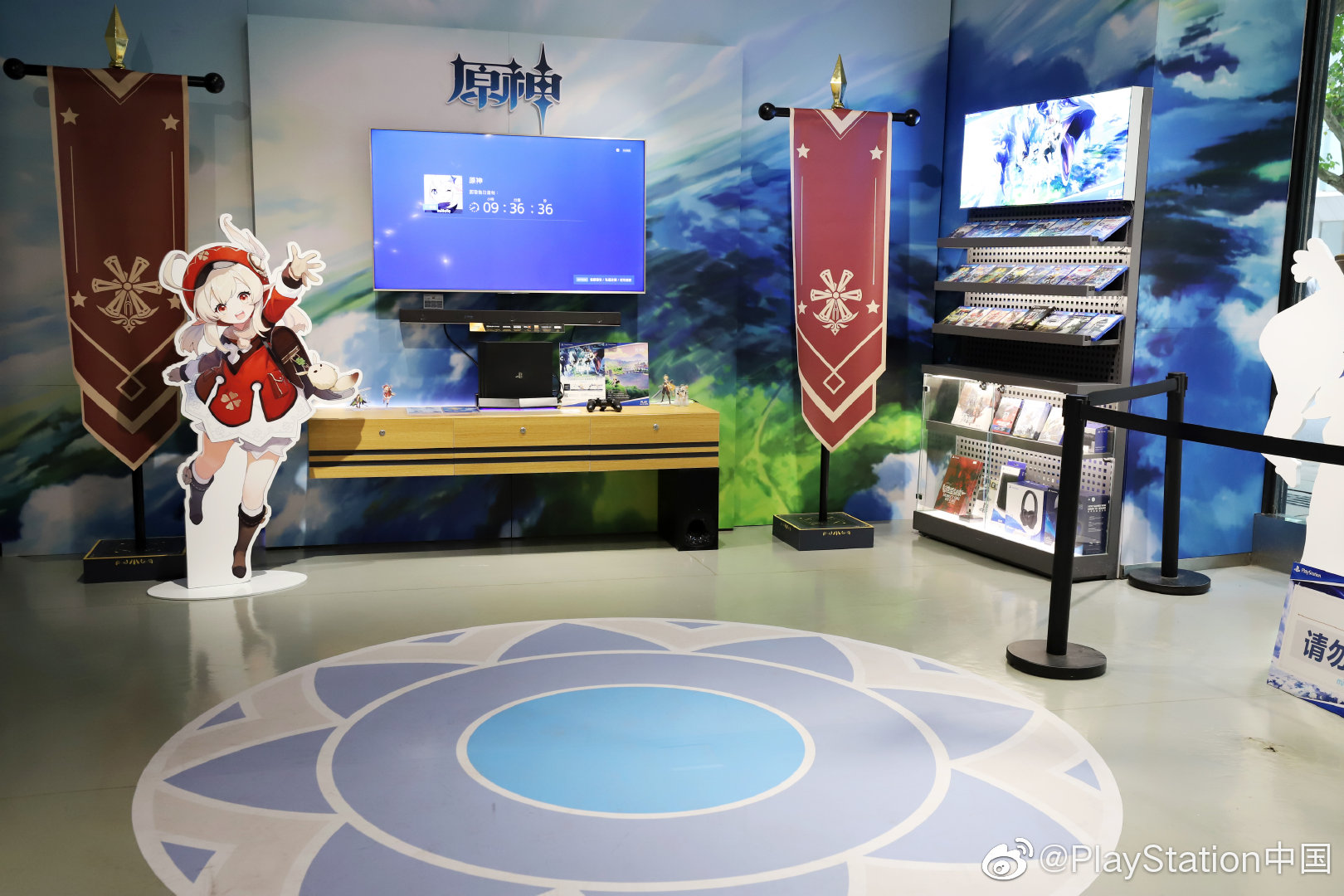 索尼上海实体店更新《原神》主题图 用PS4享沉浸体验