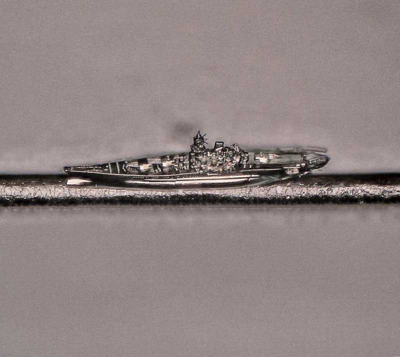 京都金属加工厂打造毛发战舰大和模型 显微镜下细节毕现
