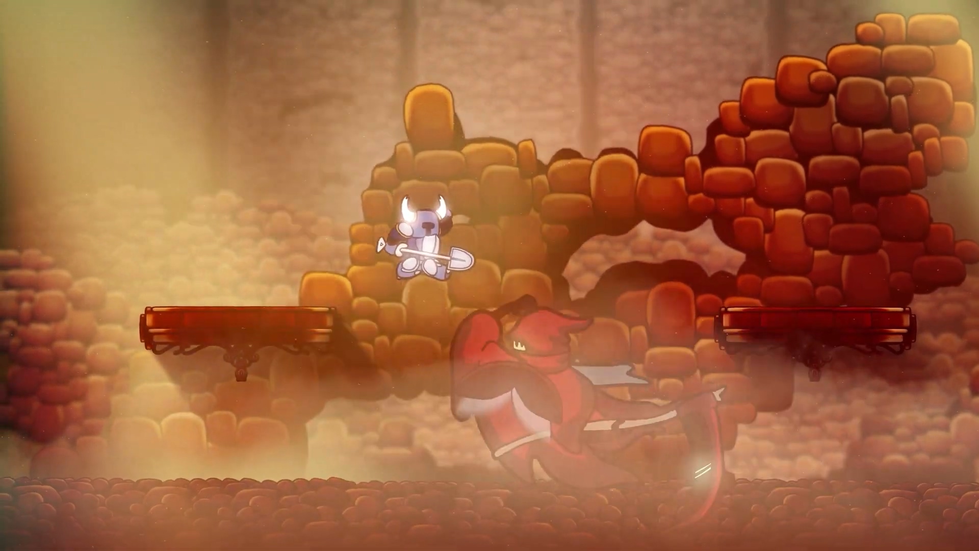 粉丝制作有爱动画 假如《铲子骑士》穿越到其他游戏