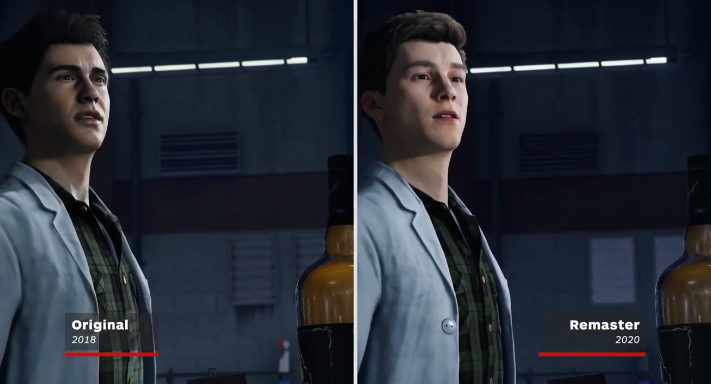 《漫威蜘蛛侠》PS4 vs PS5：光照提升 脸模更换 细节变化小