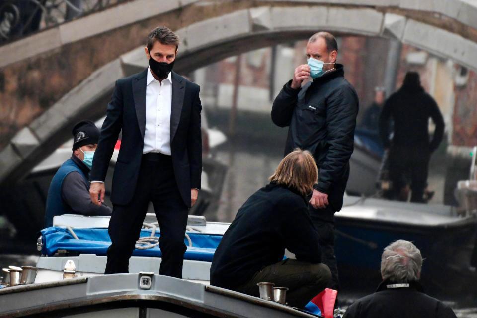 《碟中谍7》新片场照 阿汤哥在威尼斯上演“水上飞”