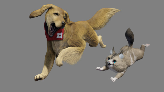 先撸狗再搓猫 《怪物猎人：崛起》发布艾露猫嬉戏影像