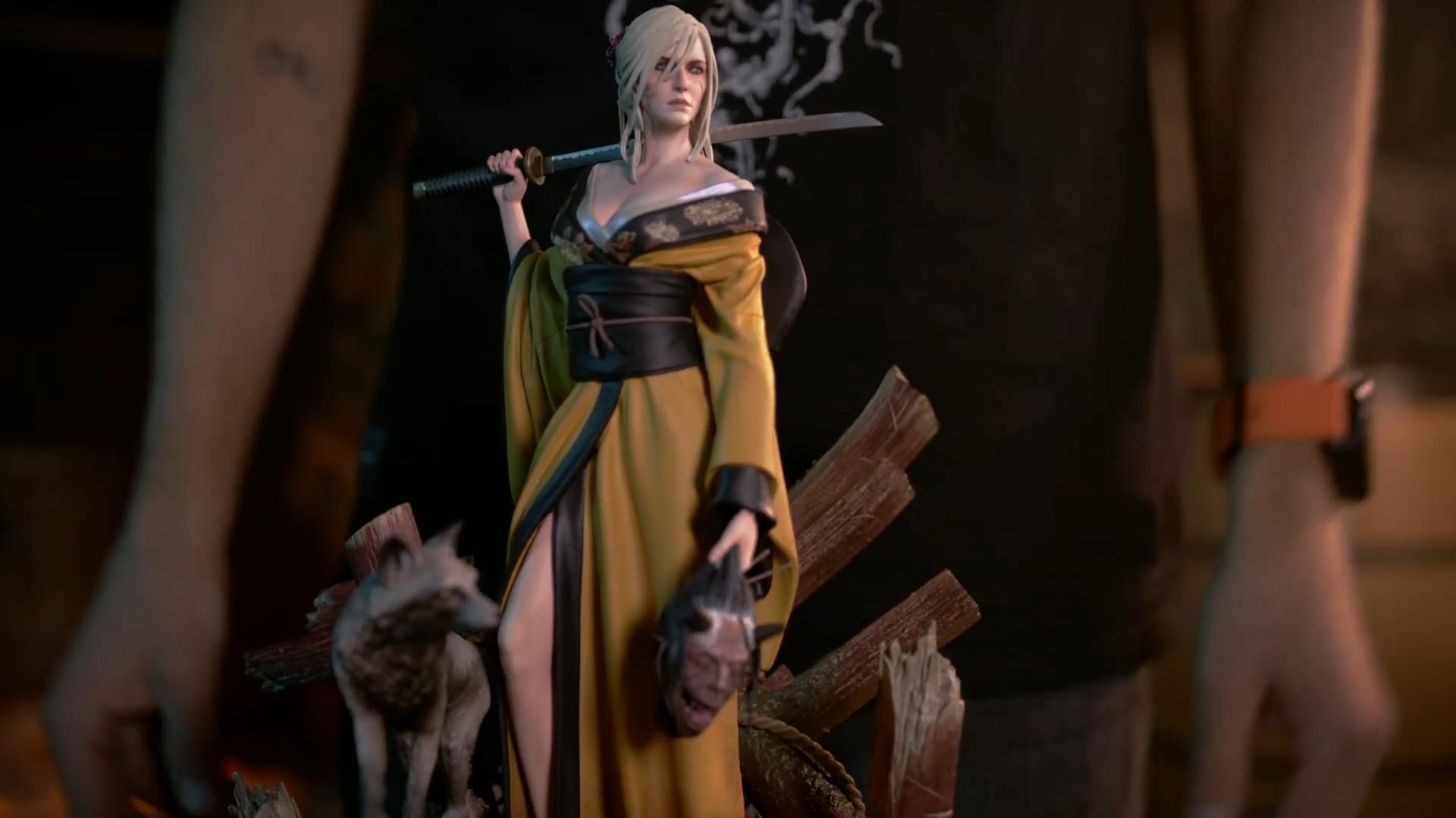《巫师3》希里与妖狐日式手办开箱视频 性感美丽
