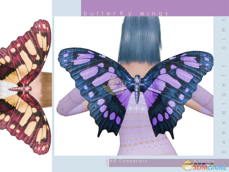 《模拟人生4》巨大蝴蝶翅膀装饰MOD