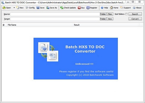 《Batch HXS TO DOC Converter》最新版