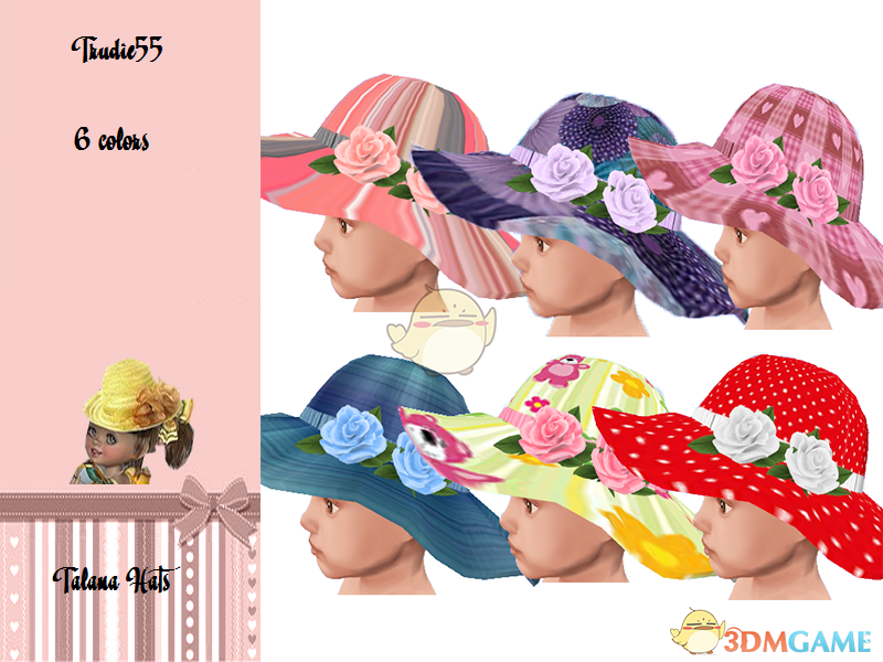 《模拟人生4》小女孩美丽鲜花帽子MOD