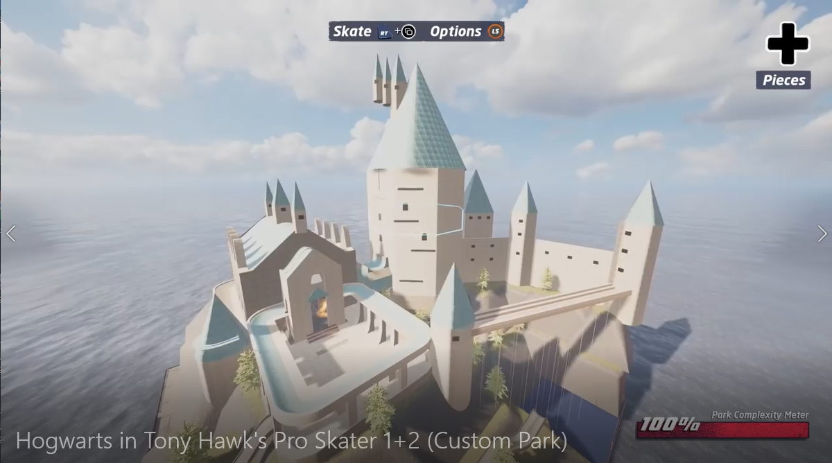 《THPS1+2》高玩：将霍格沃茨城堡变成滑板天堂