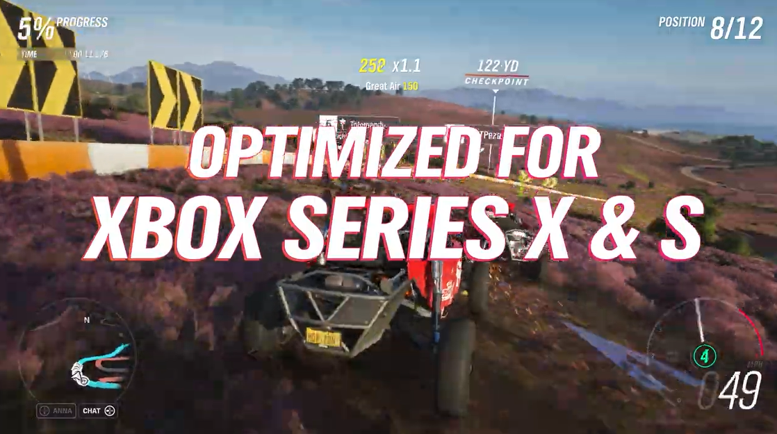 《极限竞速:地平线4》XSX升级预告 加载快分辨率高
