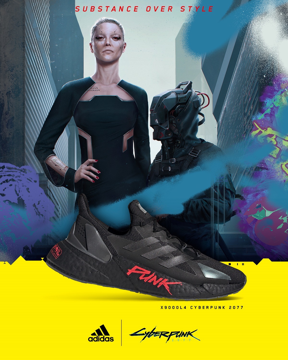 《赛博朋克2077》联动阿迪达斯推出跑鞋 科幻风酷炫