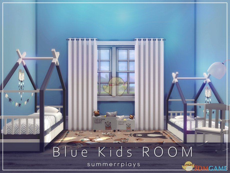 《模拟人生4》蓝色儿童房MOD