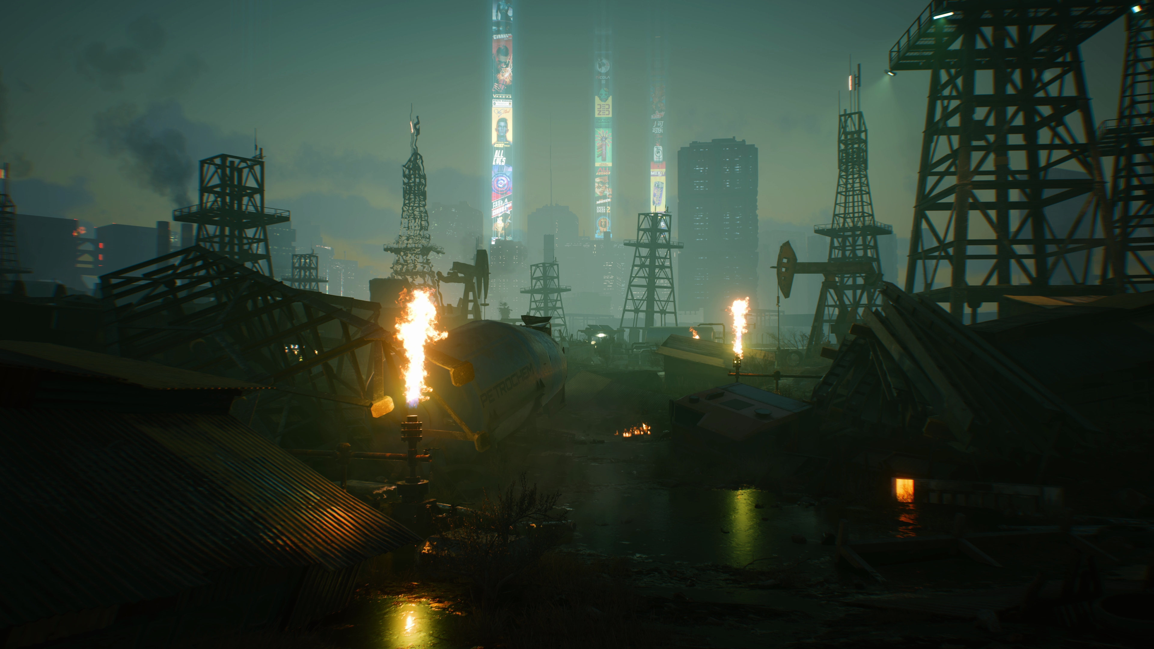 《赛博朋克2077》大量新截图 让人向往的未来都市