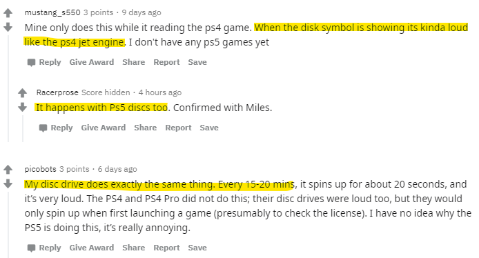 出有少玩家反应PS5出有玩游戏也读盘并且乐音较大年夜