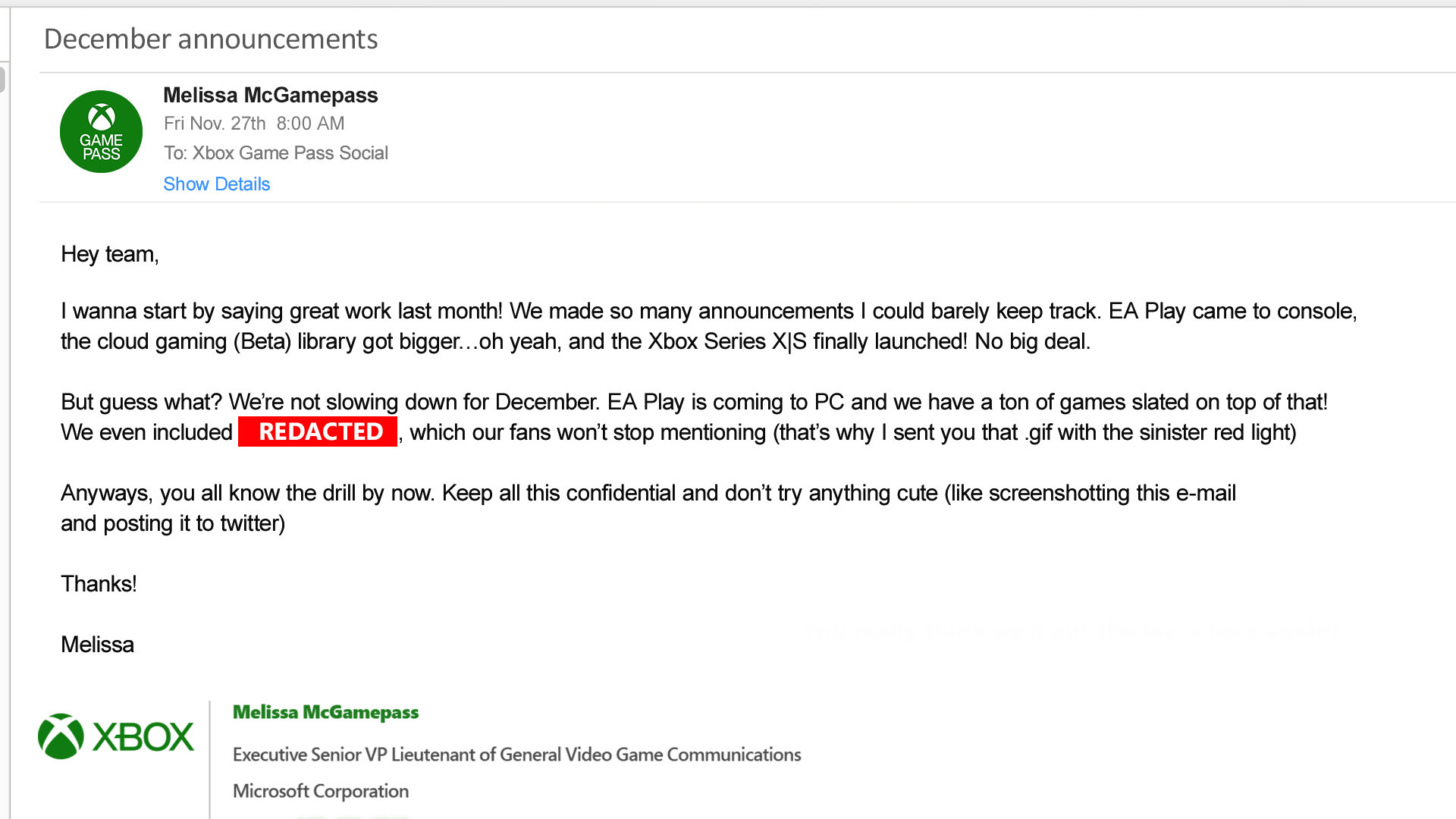 微硬暗示《控制》将正不才个月减进Xbox Game Pass