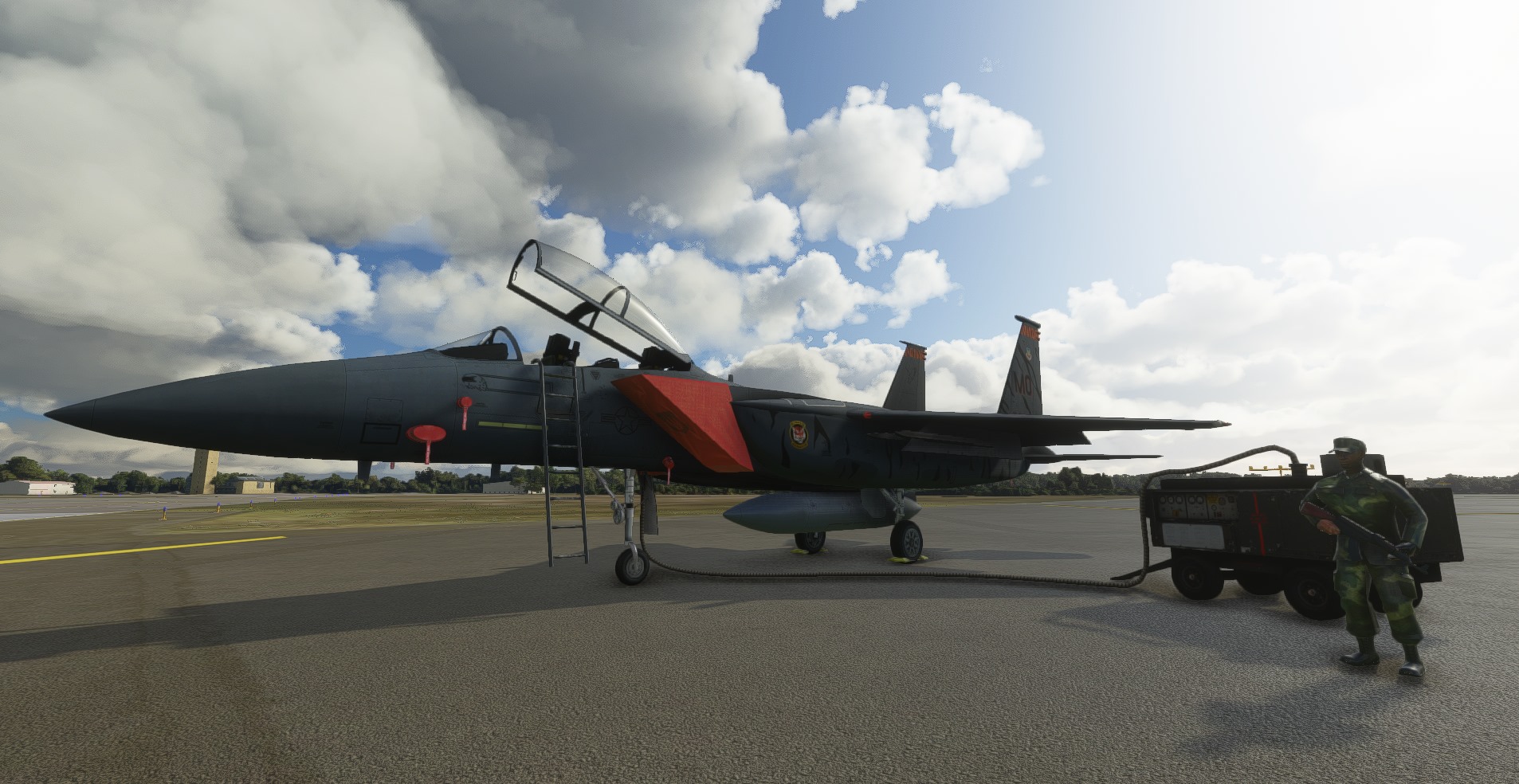《微软飞行模拟》F-15追加新图公开 更多角度下的细节
