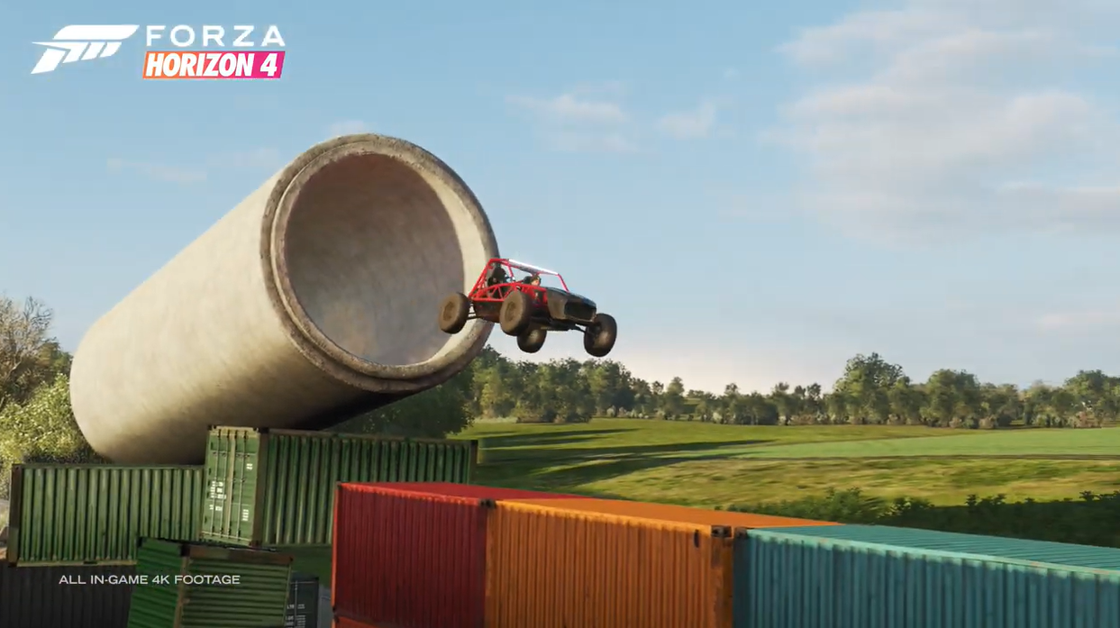 《极限竞速:地平线4》Super7预告片 自定义特技赛道