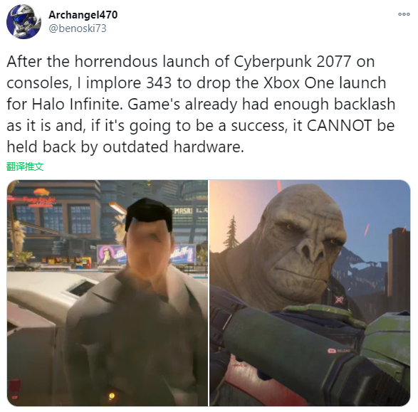 被《赛博朋克2077》吓怕 玩家请愿放弃XboxOne版《光环：无限》