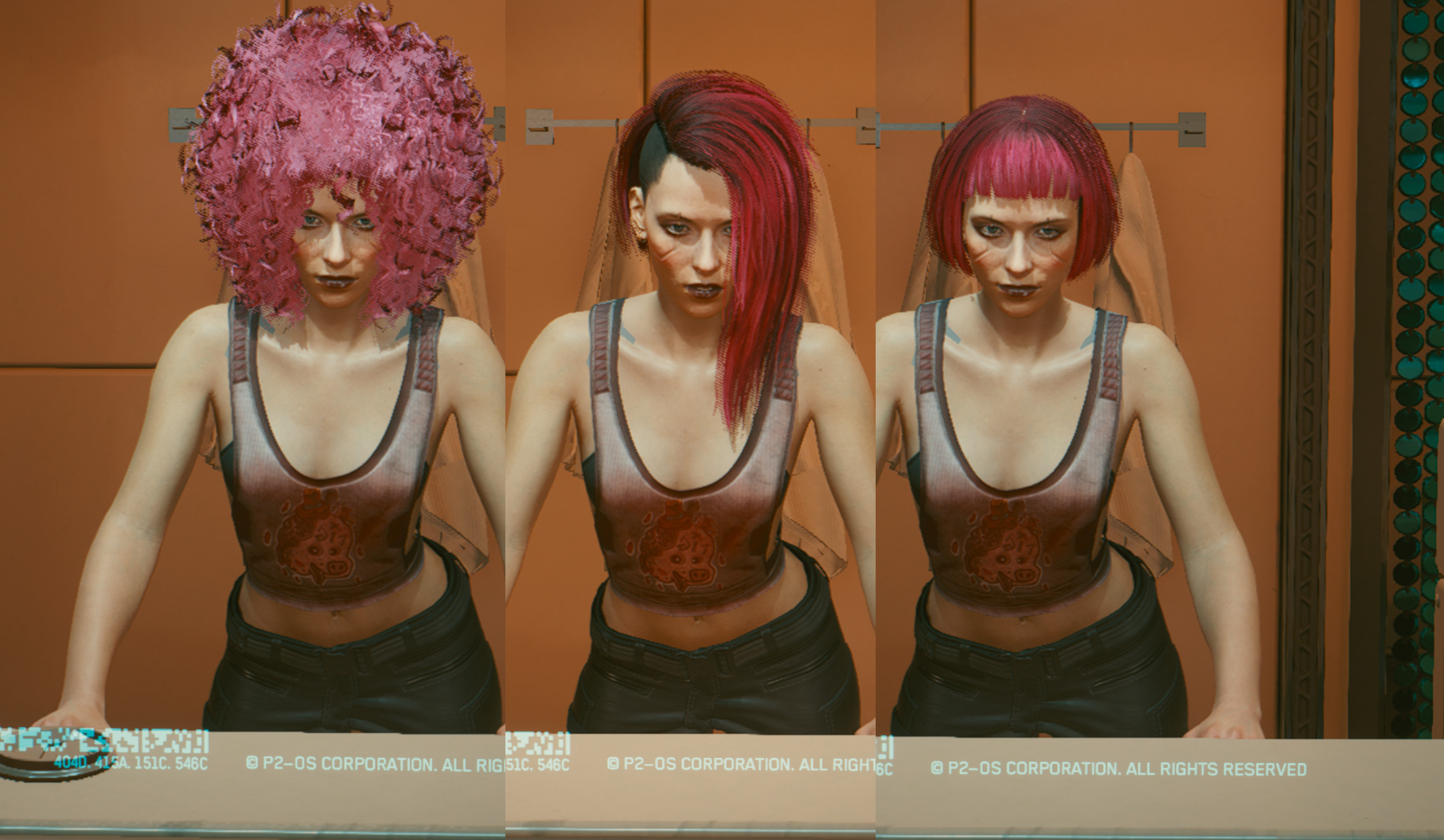 玩家自製《賽博朋克2077》角色髮型修改MOD