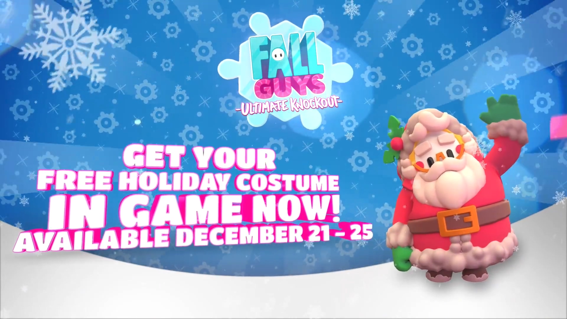 《糖豆人：终极淘汰赛》圣诞节宣传影像 赠送节日皮肤
