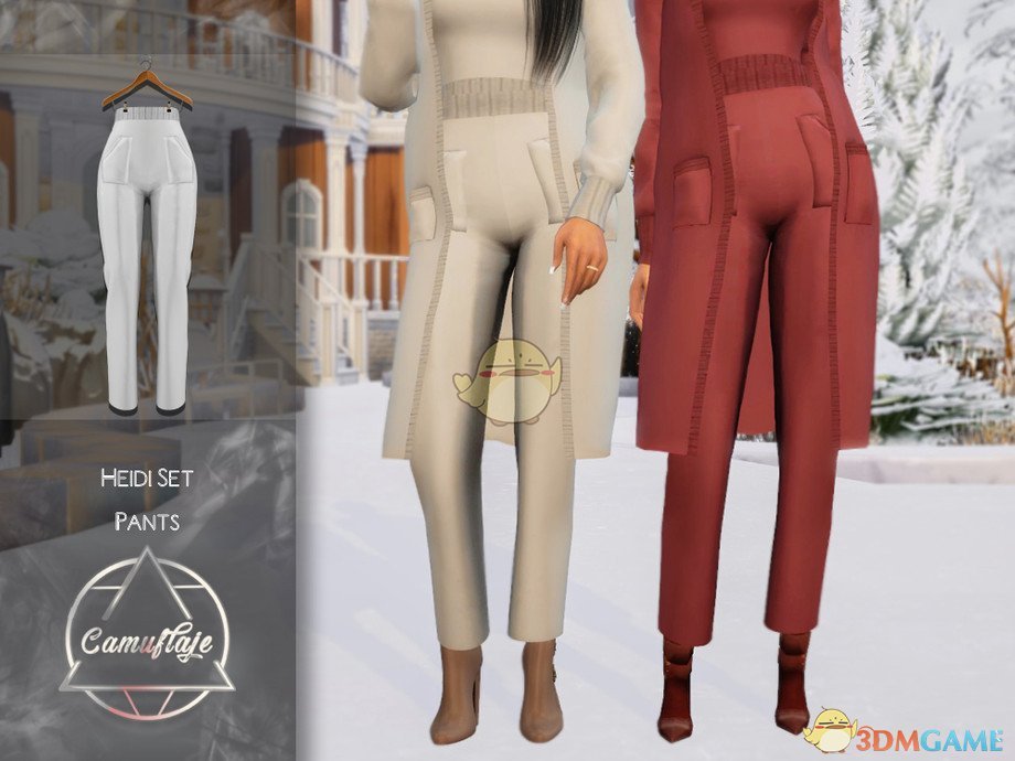 《模拟人生4》女性冬季商务长裤MOD