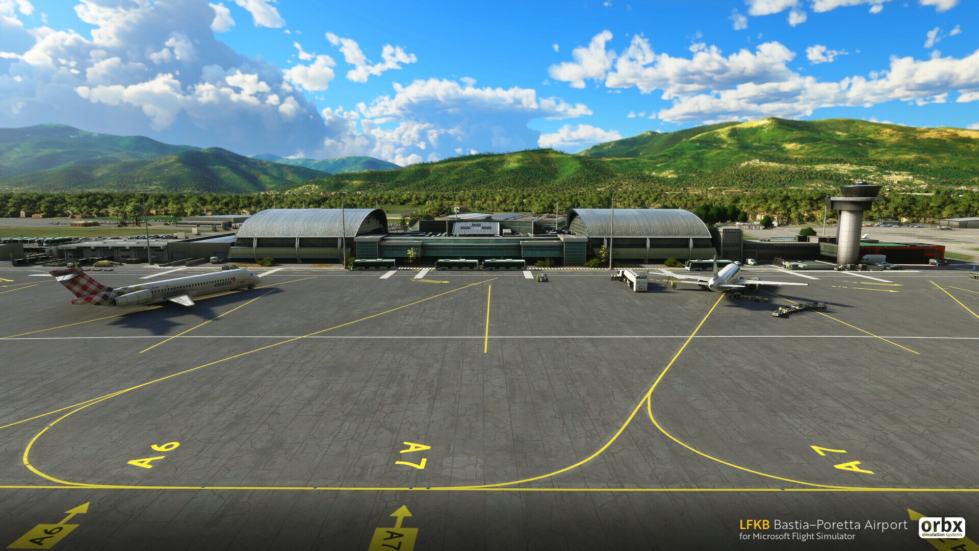 Orbx為《微軟飛行模擬》推出巴斯蒂亞機場插件包