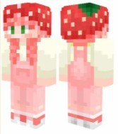 《我的世界》草莓帽子粉色女孩皮肤MOD
