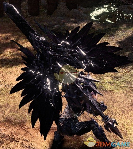 怪物猎人世界漆黑之翼盾斧mod下载 怪猎冰原钢龙盾斧替换mod 3dm单机
