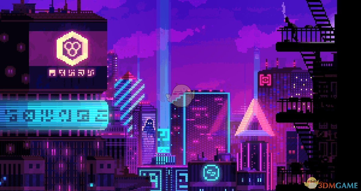 《Wallpaper Engine》8Bit风城市夜晚动态壁纸