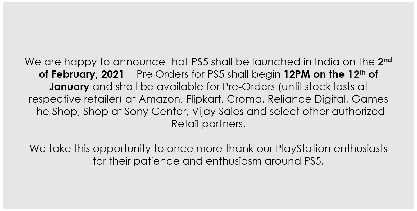 索尼宣布PS5將於2月在印度發售售價約4461元人民幣