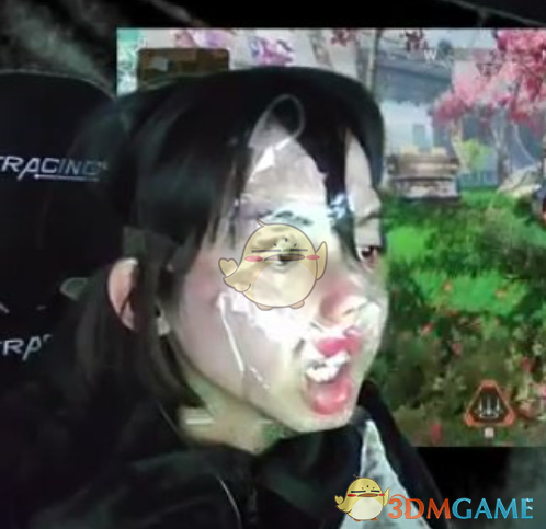 奇葩美女主播玩家遊戲輸了自罰透明膠帶纏臉引熱議