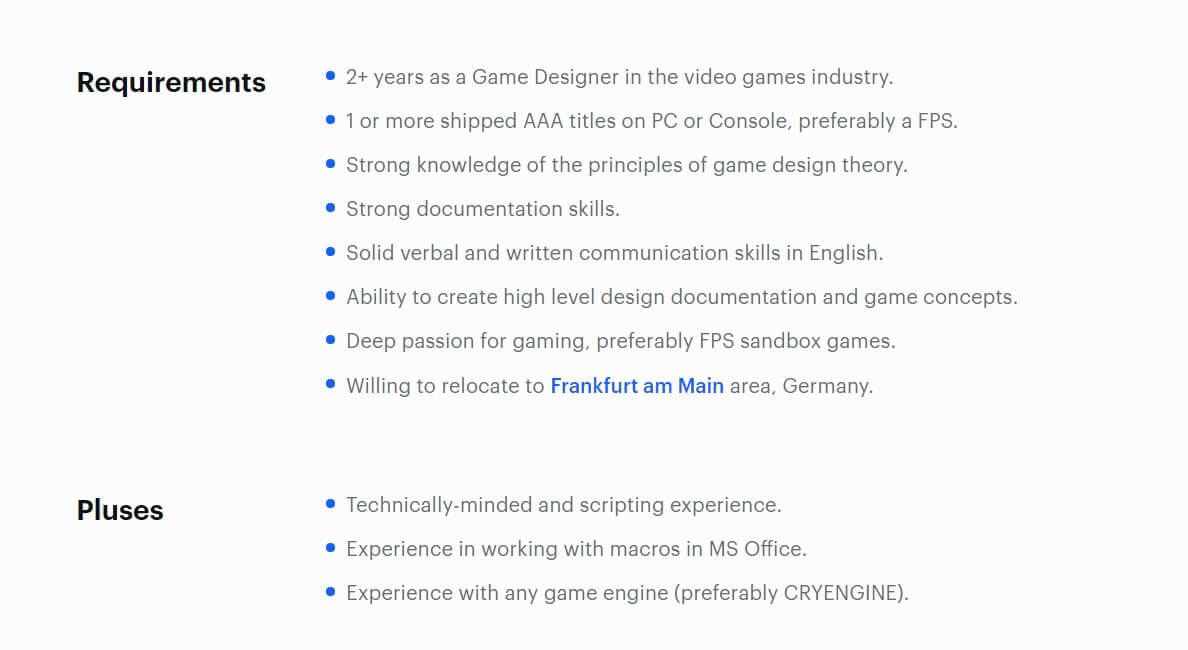 Crytek正開發未公佈的3A遊戲可能是沙盒FPS