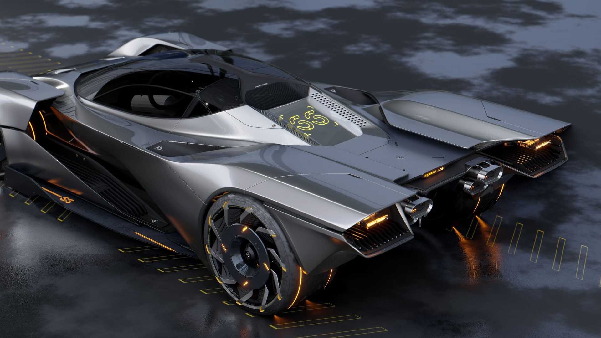 法拉利賽博朋克2077概念車曝光！從未見過的設計