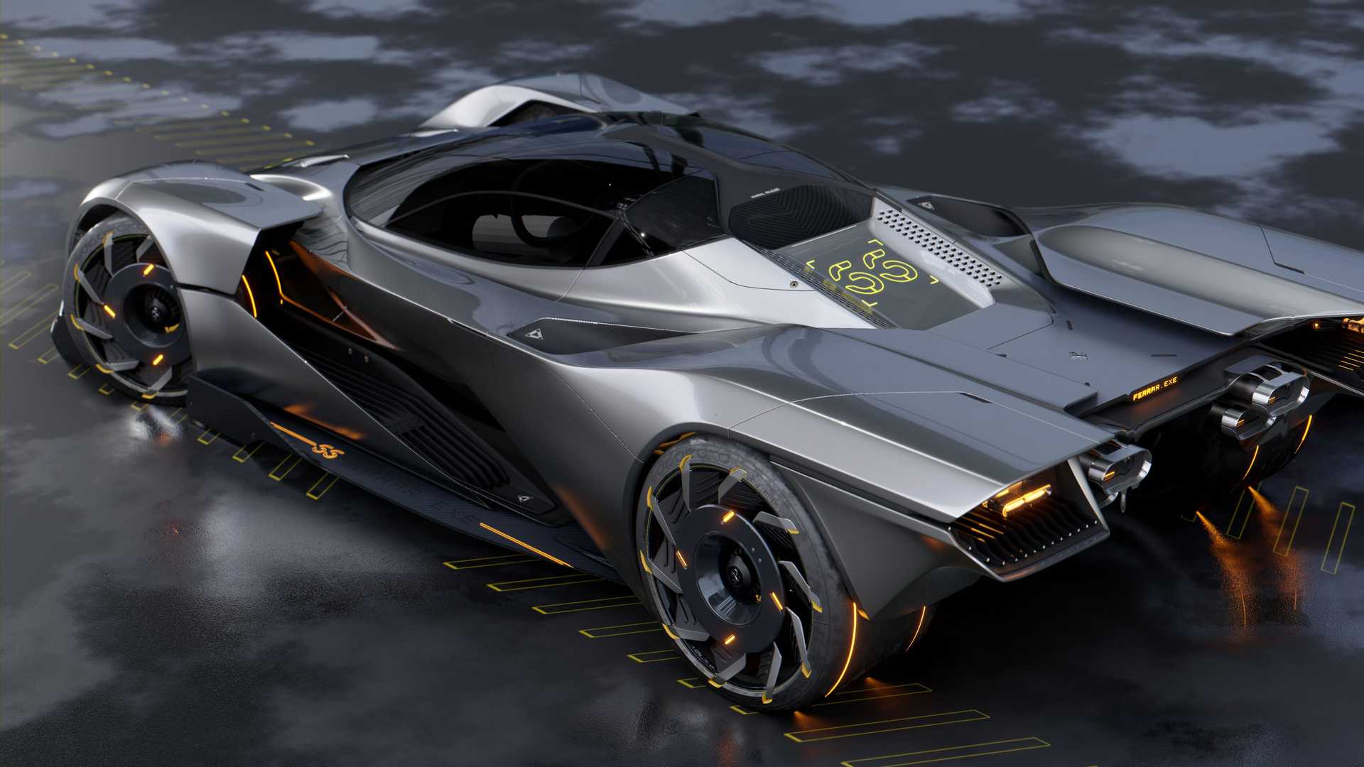 法拉利賽博朋克2077概念車曝光！從未見過的設計