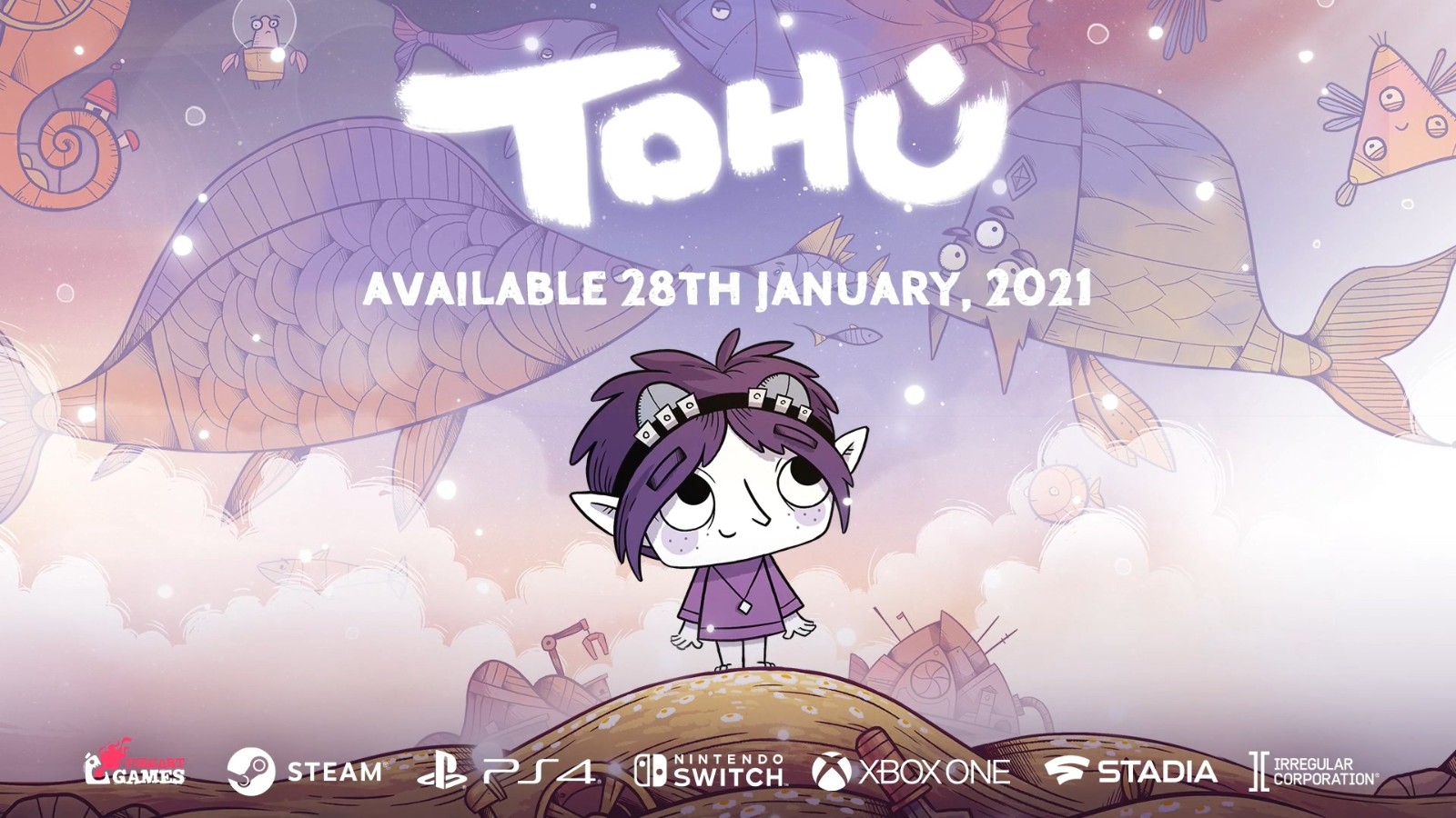 可愛解謎遊戲《TOHU》1月28日發售登陸PC和主機 