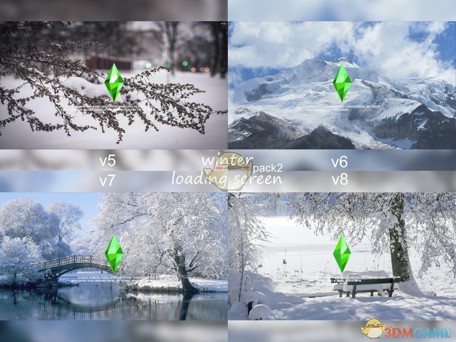 《模拟人生4》冬季雪景加载图片MOD