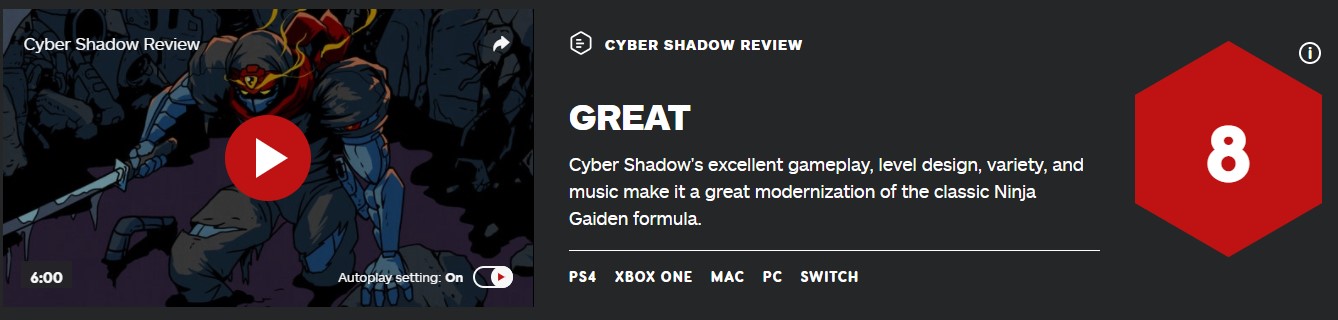 《赛博阴影》IGN 8分：经典与现代元素的完美结合