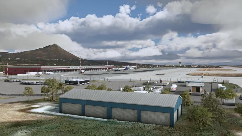 《微软飞行模拟》新一批截图：展示干尼亚机场布局
